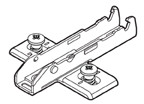 Wing Steel Base Plates with Pre-Mounted Euro Screws (13.5mm), 3mm
