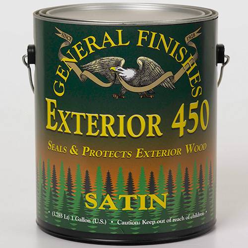 Water Based Exterior 450 Outdoor Finish, Clr Semi-Gloss 1 Gallon