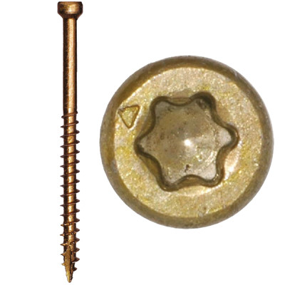 GRK Star Drive Finish / Trim Head, 915 Screws In Pro Pack #8 X 1-1/2"