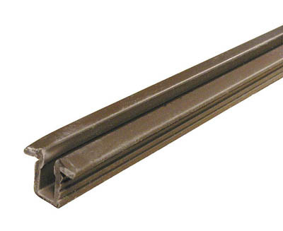 Single Guide Track, for Top and Bottom of Cabinet for Slido F-Line12, brown, length: 2,500 mm 48""