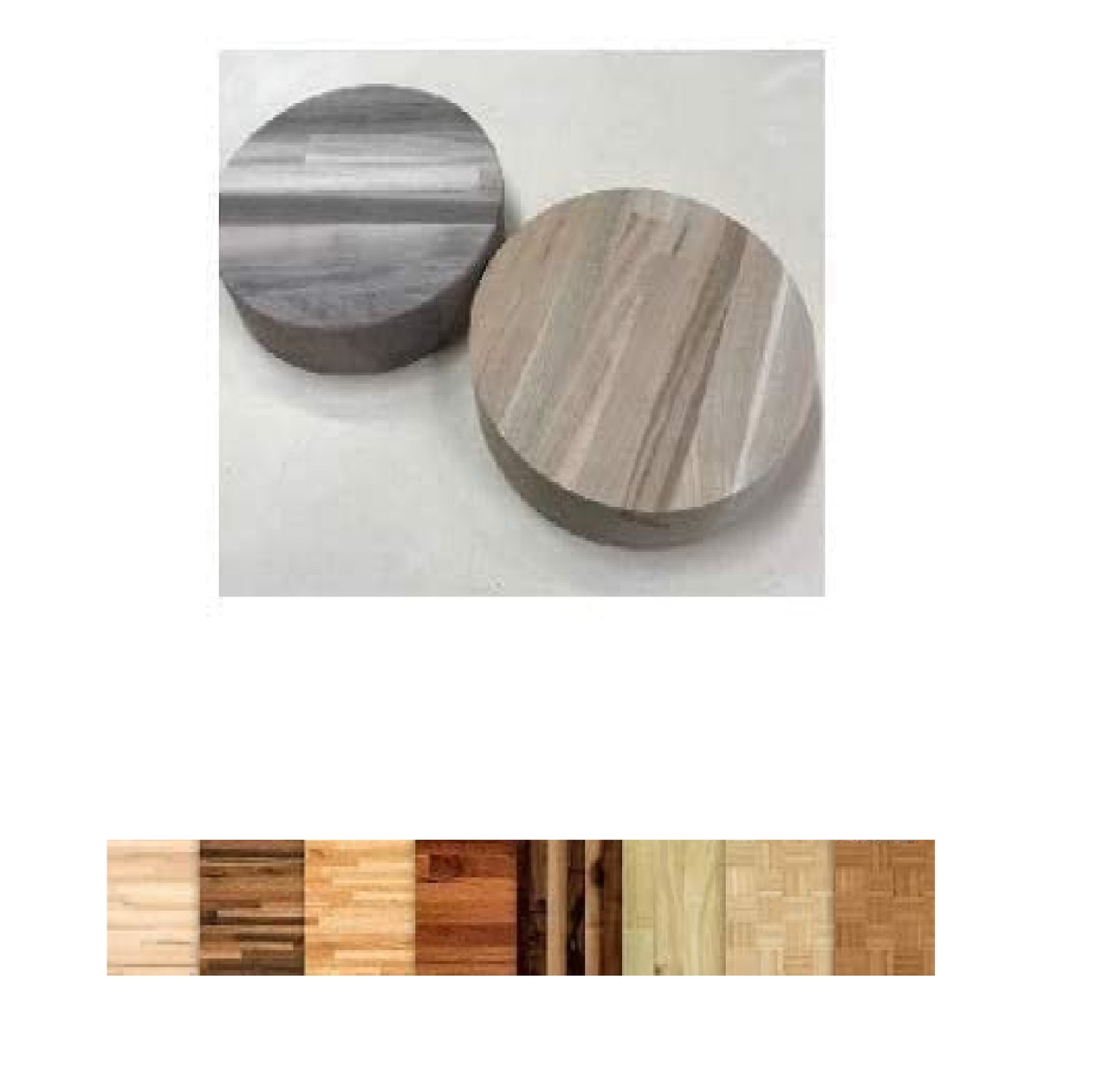 Round Wooden Butcher Block Butcherblock cutting board or bread board or Turntable Lazy Suzan 1.2-1.5" thick, Choose your Wood Type and Diameter
