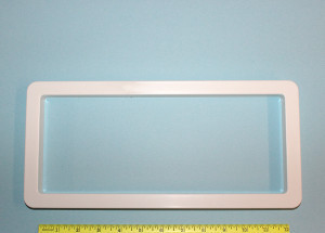Finishing Grommet 5" X 12" cut size (Rectangular Trash Ring) 6x13" overall size Choose color #1052 choose cloor or #1109