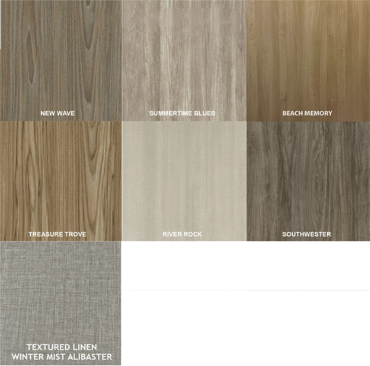 Melamine Color samples -Tafisa melamine for shelving