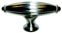 OVAL T-KNOB, SOLID BRASS