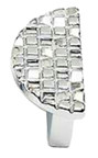 MOSAIC KNOB, 32 MM C/C, POLISHED CHROME