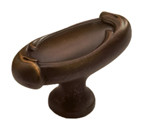 ANCIENT BRONZE OVAL KNOB, 1-7/8"