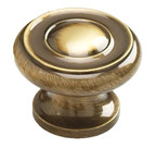 1-1/2" ANTIQUE BRASS KNOB
