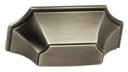 ANTIQUE NICKEL CUP PULL, 3" C/C
