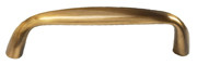 ANTIQUE BRASS PULL, 4" C/C