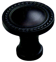 ROUND KNOB, SOLID BRASS