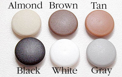 Cover Cap For #2 Phillips Screw, White