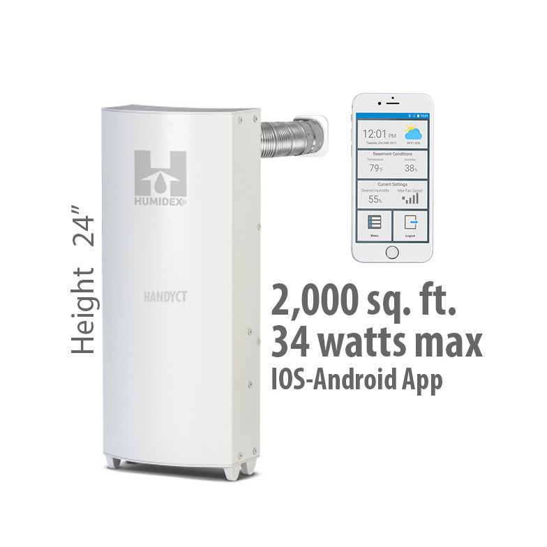Humidex Apartment Unit with HCS & myHome Technologies (24" High Wireless Unit with Mobile App option)
