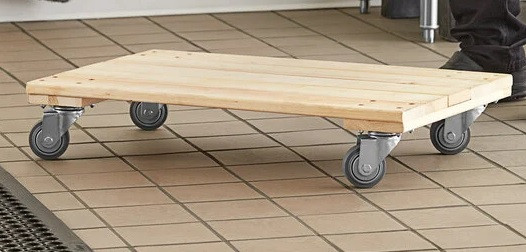 Handyct Wooden Mover's Furniture Dolly 1000 Lbs. Capacity Choose size and Material