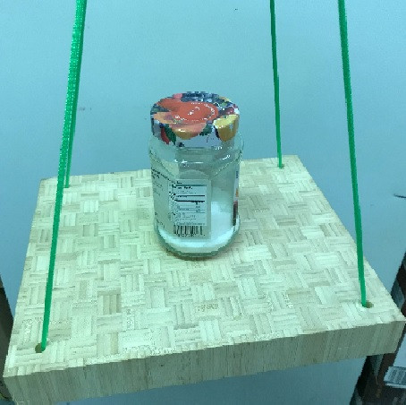 Real Butcherblock Hanging Shelf for Plant Decorative Pot Stand Centerpiece Flower Shelf Gift , Choose Size and Shape:Round rectangular etc...