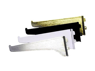 Light Duty White Brackets, White 8"