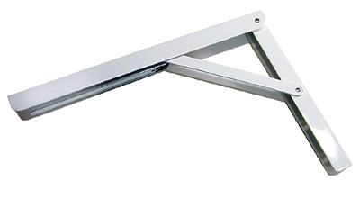 Folding L-Brackets,White 16"