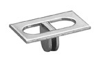 Standards and Brackets, Accessories, Back Rest, 2-1/2" W x 3/4" D, Steel