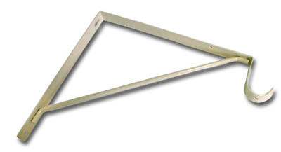 Shelf and Rod Supports, Non-Adjustable, White 10" H X 11" L