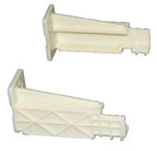 KV Sockets, Left Rear Extruded Socket, 4" Long, Plastic