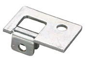 210 Series End Rests, End Rest, 1-3/16"W x 5/64:D, Anochrome