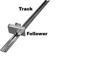 KV Follower Small, 4-3/4"W x 2-3/4" High , Tracks sold separate
