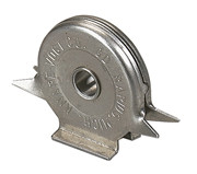 Enclosed Steel Sheaves, 5/16"W x 1-1/4"H x 2"L, Light Doors, Nylon Wheel
