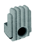 Mirror Clips, 1/4", Clear