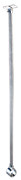 Closet Rod Center Supports, Anochrome 24"for 1 1/16"D rods