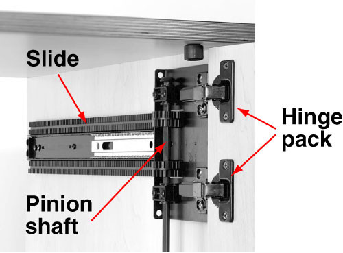Hinge Pack, Overlay Self Close