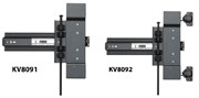Pocket Door Slides, 28", Without Hinge Plates, Ebony Black