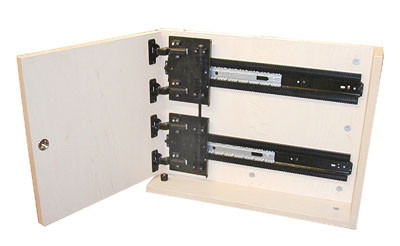 Pocket Door System, Black 30-1/4" Set Of 2