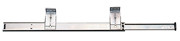 Pencil Drawer Mount 75 lb. Ball Bearing Slides, 14", Anochrome
