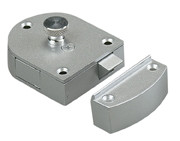 Passage Door Hardware, 2-3/8"W x 2" H, Brass, 12