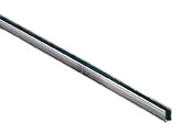 Sliding Glass Door Dual Track Components, 144" Length, Shoe for 1/4" glass