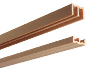 Sliding Door Tracks-Dual, 1/2"H x 72"L(1) Upper Guide and (1) Lower Track