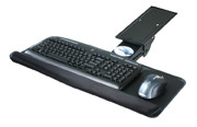 Keyboard Arms, 10"W x 25"L, Black