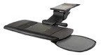 Seated Ultimate Keyboard Tray Systems, Seated Keyboard Tray With Single Swivel Out Mouse Platform, Black
