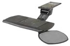 Sit to Stand Ultimate Keyboard Tray Systems, Sit to Stand Keyboard Tray With Swivel-Out Mouse Platform, Black