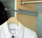 Telescopic Valet Rods, 14" Deep, Satin Nickel