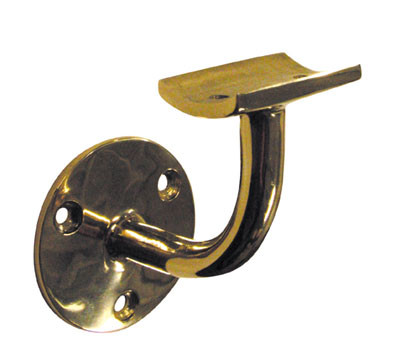 2" Brass Rail and Fittings, 2" Hand Rail Bracket