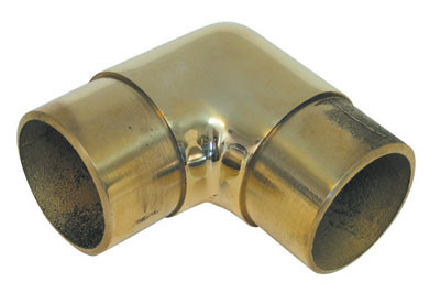 2" Brass Rail and Fittings,2" Square Flush Elbow 90G
