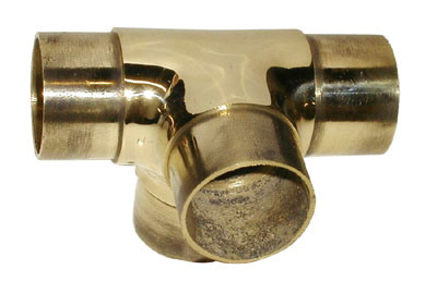 2" Brass Rail and Fittings,2" Flush Side Outlet Tee