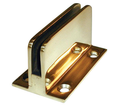 GlassClip with Flat Back, 1/4" Glass Clip Flat Back
