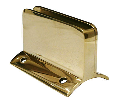 GlassClip For 1-1/2" Tubing, 1/4" Glass Clip With Stop Rh For 1-1/2" Tube