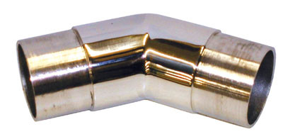 Polished Stainless Steel Fittings,2" 135G Flush Elbow