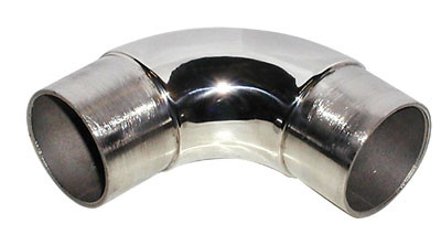 Polished Stainless Steel Fittings,2" Radius Flush Elbow 90G