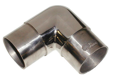 Polished Stainless Steel Fittings,2" Square Flush Elbow 90G