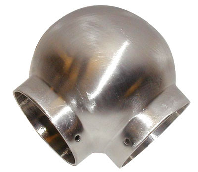 Satin Stainless Steel Fittings,2" Ball Elbow 90G