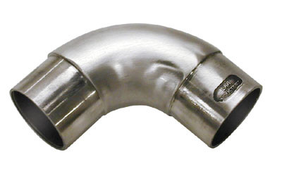 Satin Stainless Steel Fittings,2" Radius Flush Elbow 90G
