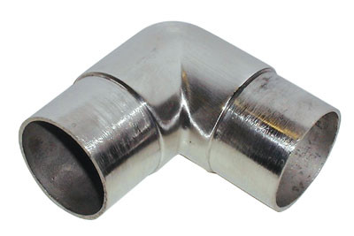 Satin Stainless Steel Fittings,2" Square Flush Elbow 90G